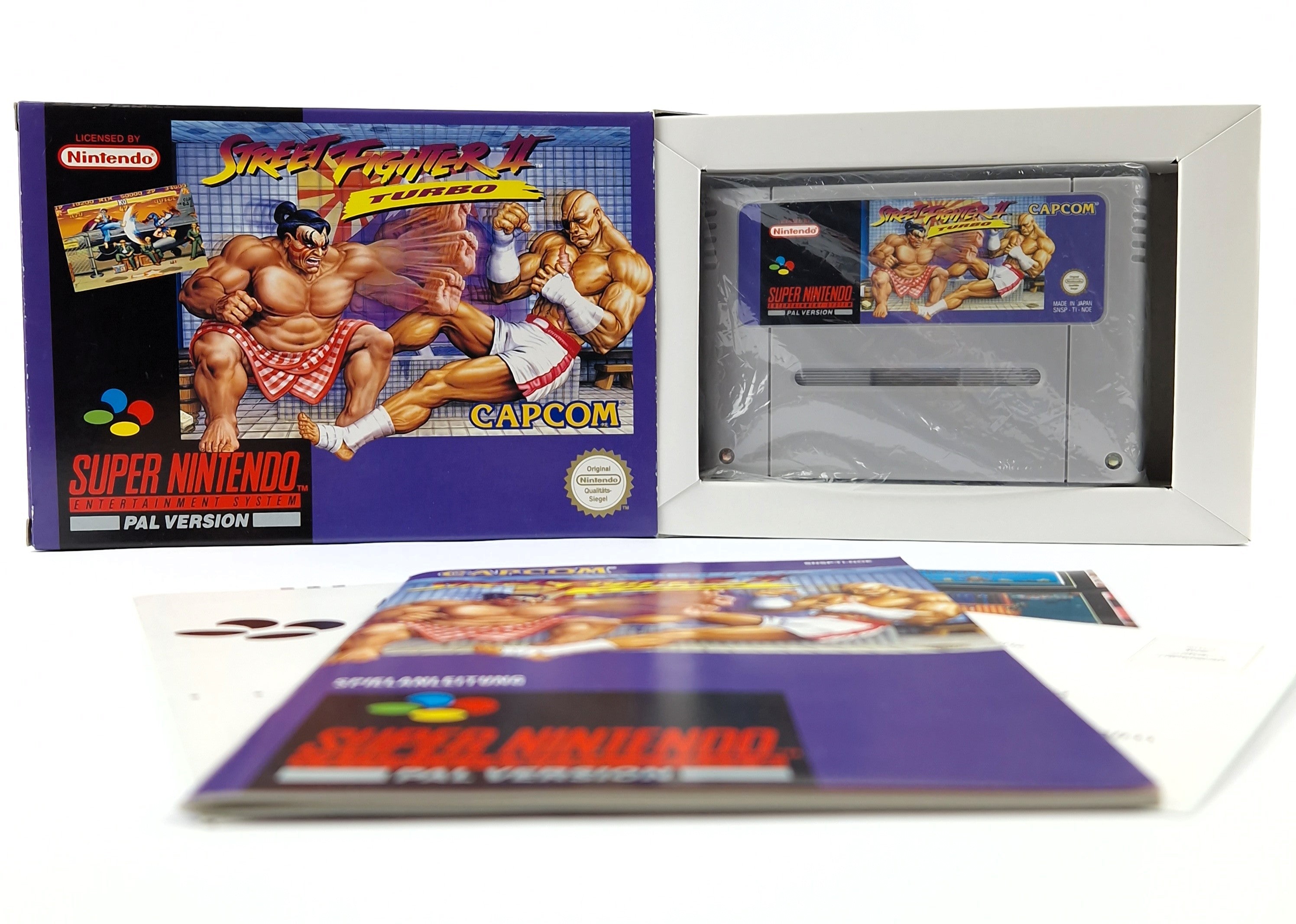 Super Nintendo game: Street Fighter II TURBO - Module instructions OVP