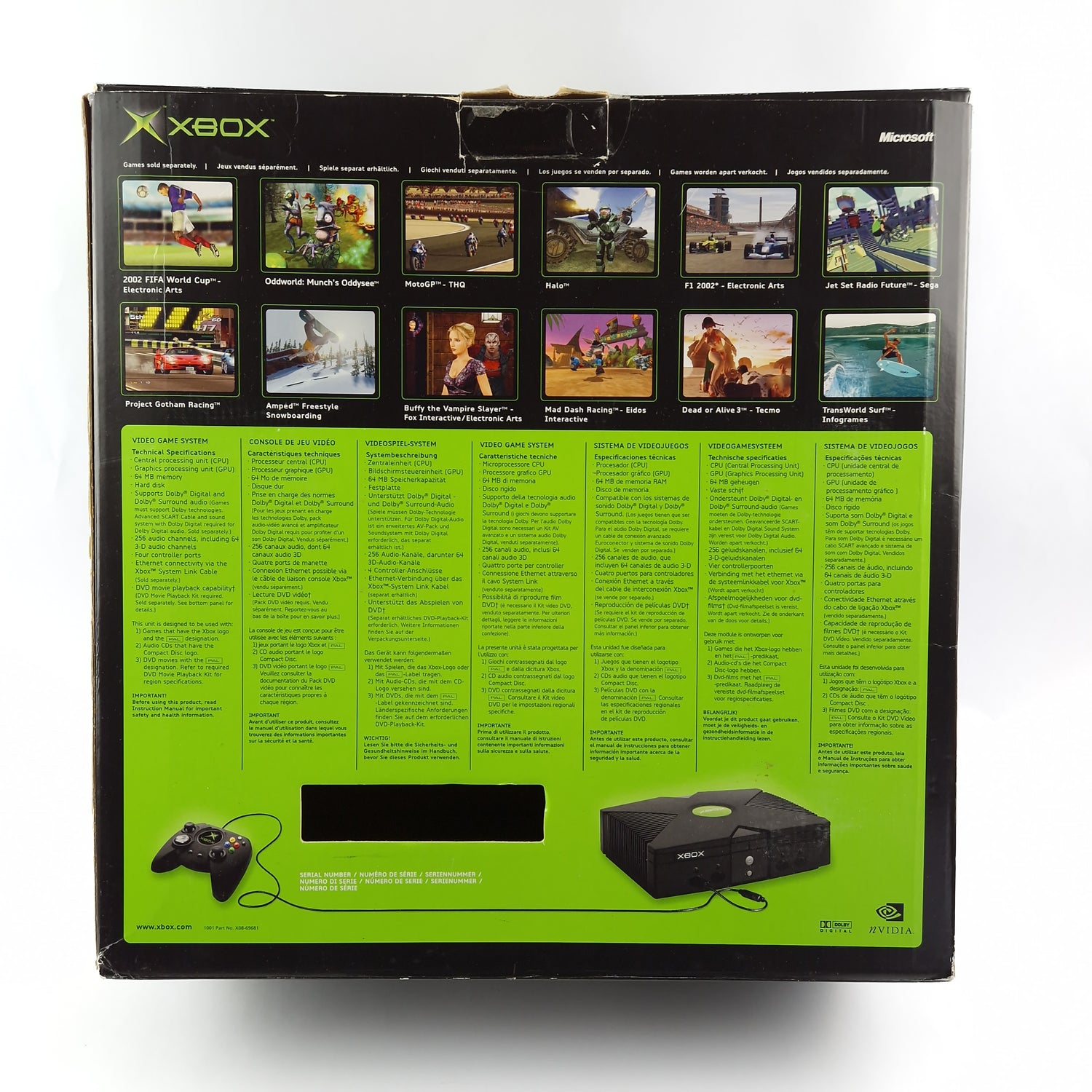 Xbox Classic Konsole - Video Game System Console - Microsoft OVP PAL