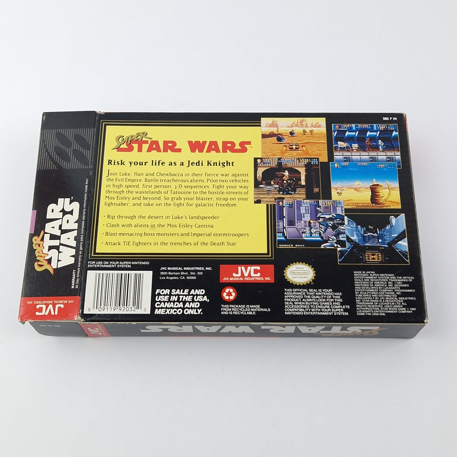 Super Nintendo Spiel : Super Star Wars - OVP NTSC-U/C USA SNES