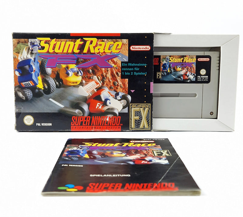 Super Nintendo Spiel : Stunt Race FX - OVP Anleitung Modul | SNES Pal Game