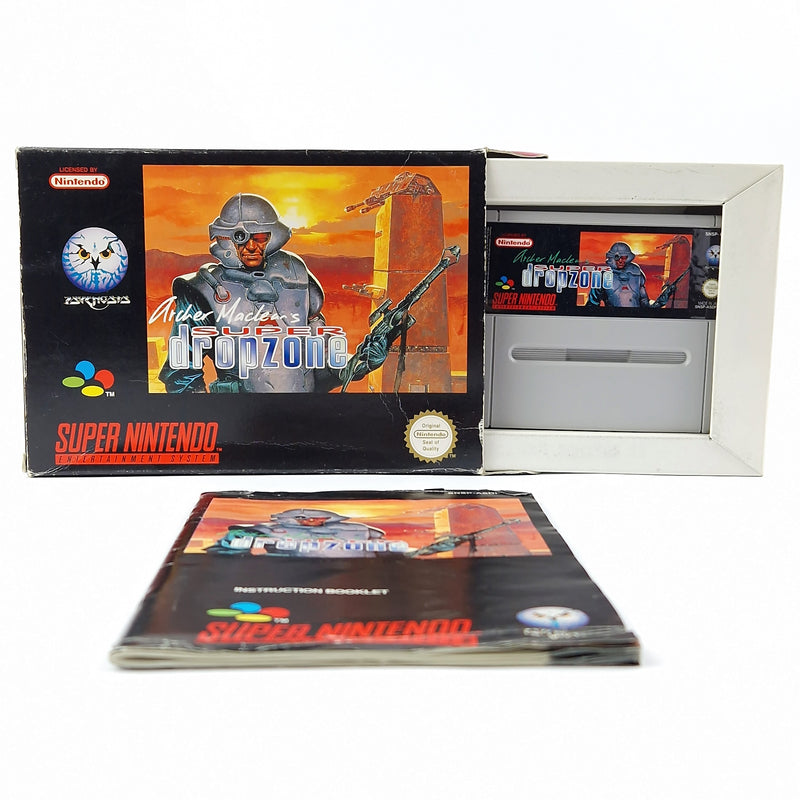 Super Nintendo game: Super Dropzone - OVP instructions module | SNES Pal Game