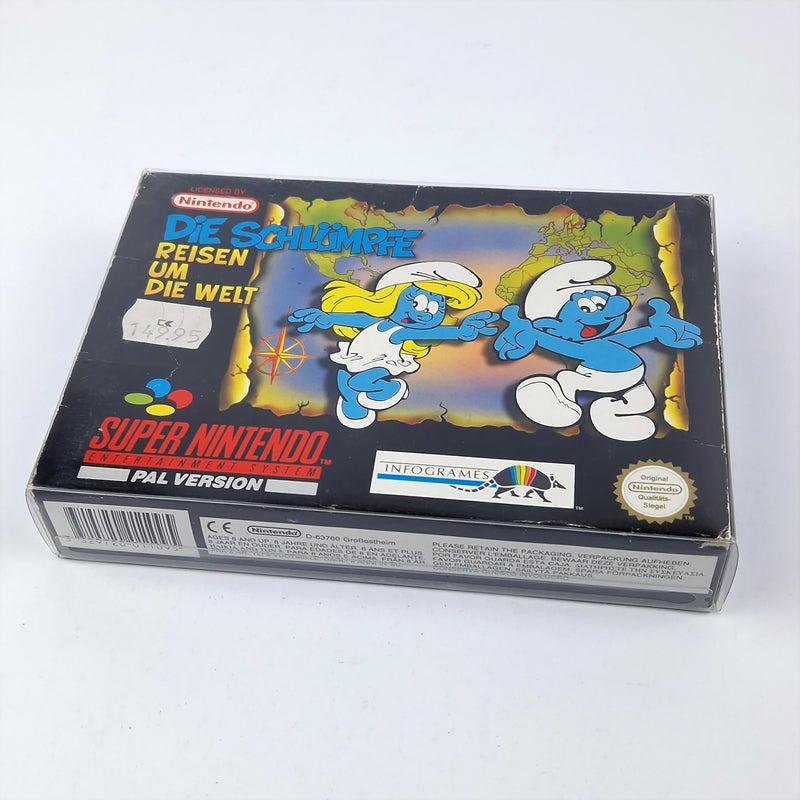 Super Nintendo Game: The Smurfs Travel the World OVP Instructions Module SNES