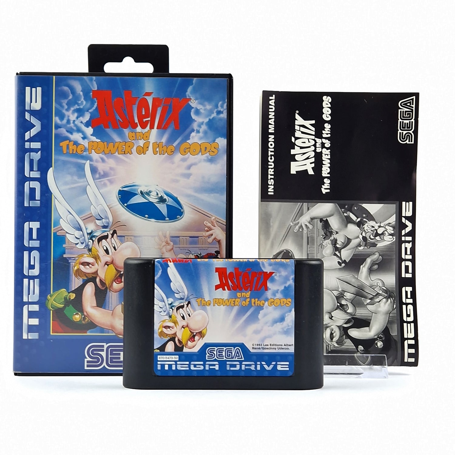 Sega Mega Drive Spiel : Asterix and The Power of the Gods - OVP Anleitung Modul