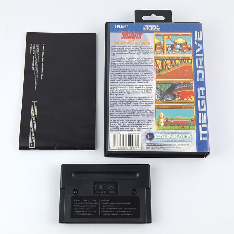 Sega Mega Drive Spiel : Asterix and The Power of the Gods - OVP Anleitung Modul