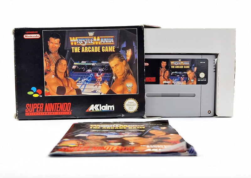 Super Nintendo Game: WWF Wrestle Mania The Arcade Game - OVP SNES Wrestling