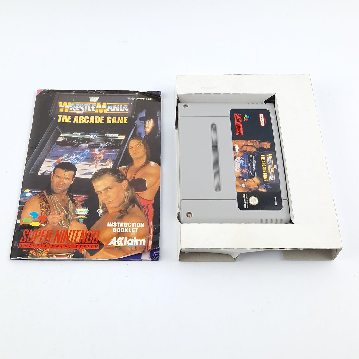 Super Nintendo Game: WWF Wrestle Mania The Arcade Game - OVP SNES Wrestling