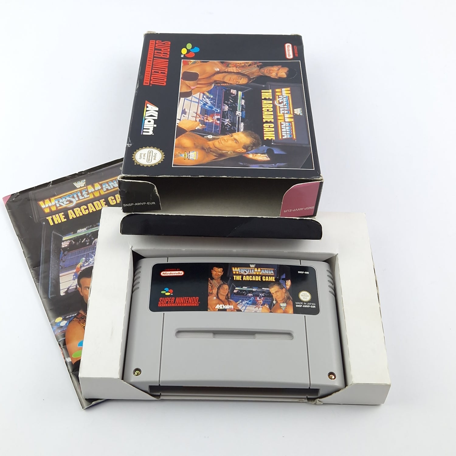 Super Nintendo Game: WWF Wrestle Mania The Arcade Game - OVP SNES Wrestling