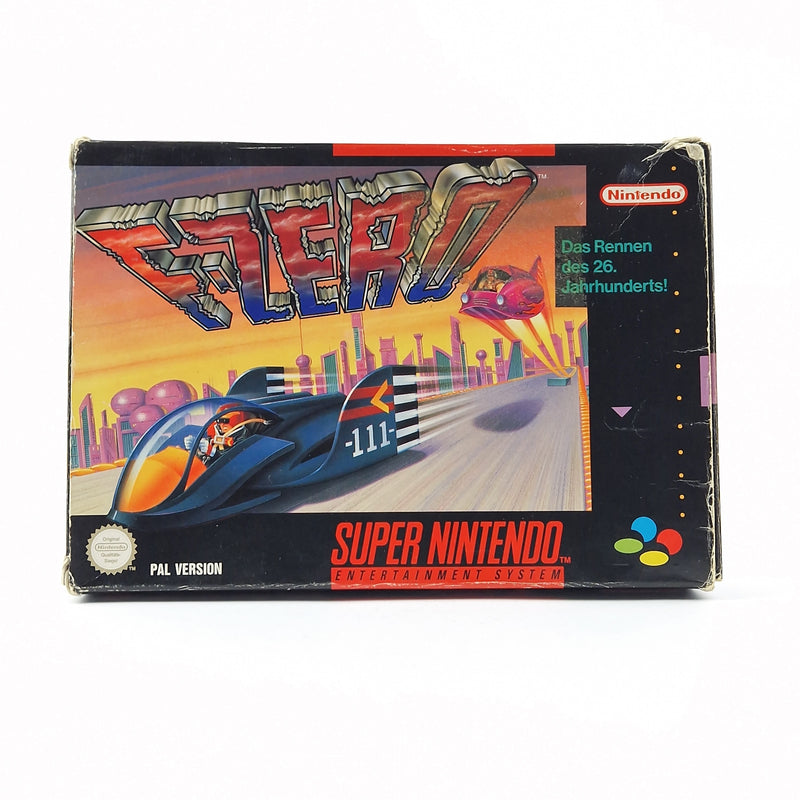 Super Nintendo game: F-Zero - original packaging instructions module | Snes Pal Game