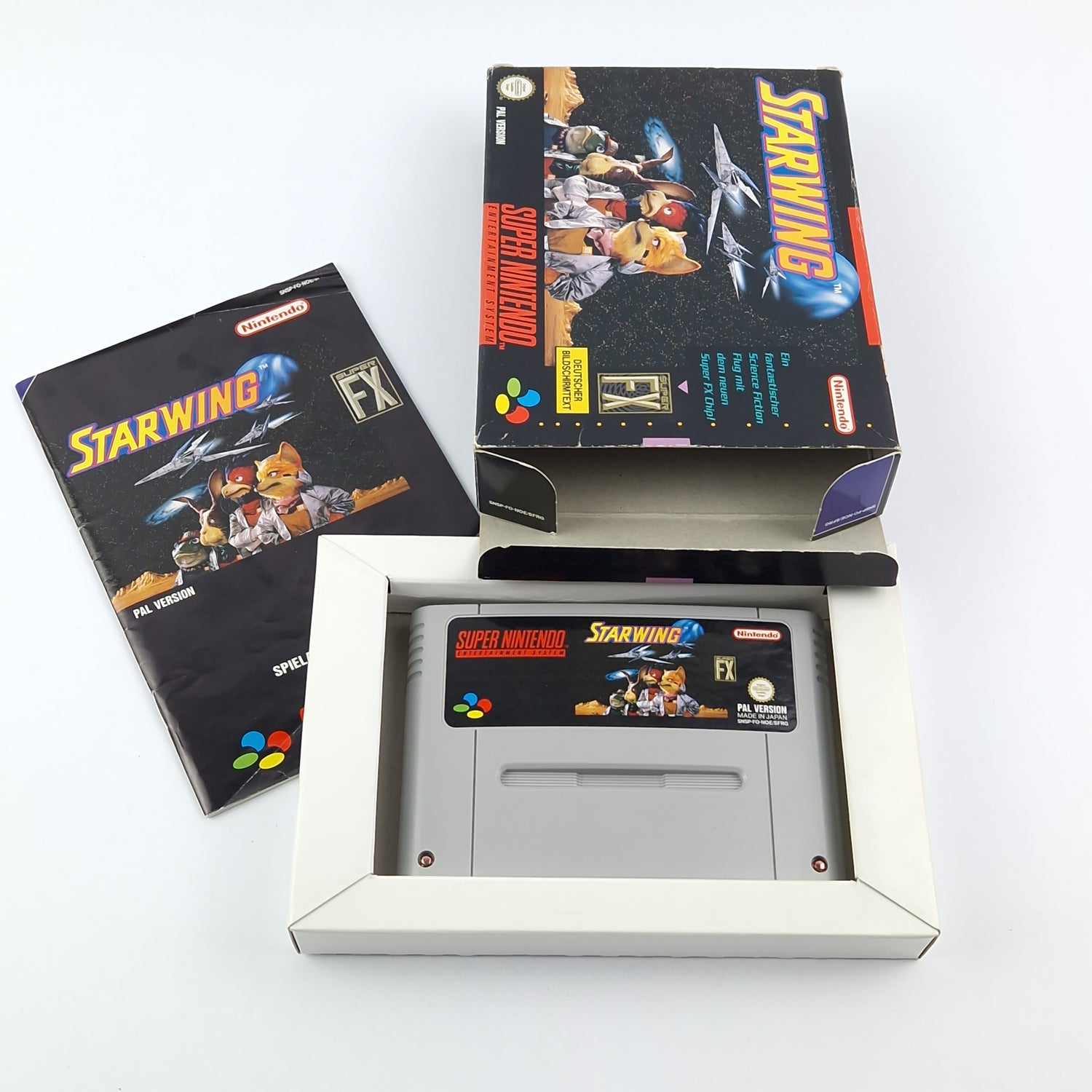 Super Nintendo Game: Starwing - OVP Instructions Module | Snes Pal Game