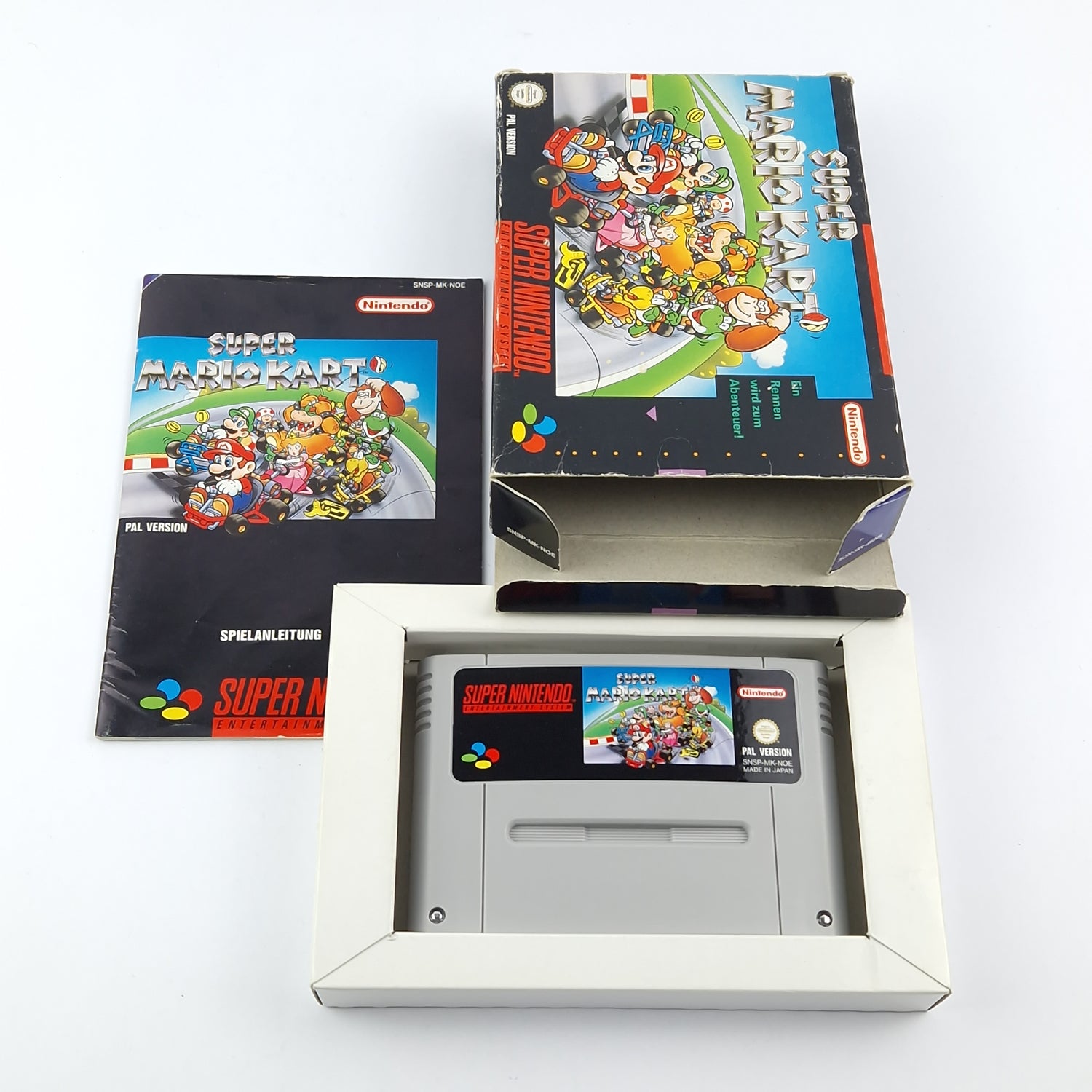 Super Nintendo Spiel : Super Mario Kart - OVP SNES PAL