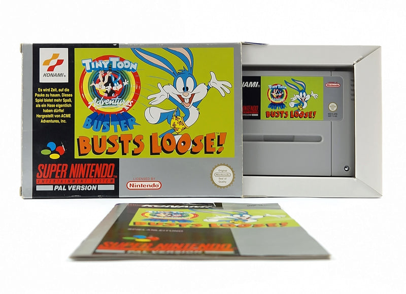 Super Nintendo Game: Tiny Toon Adventures Buster Busts Loose - OVP SNES PAL