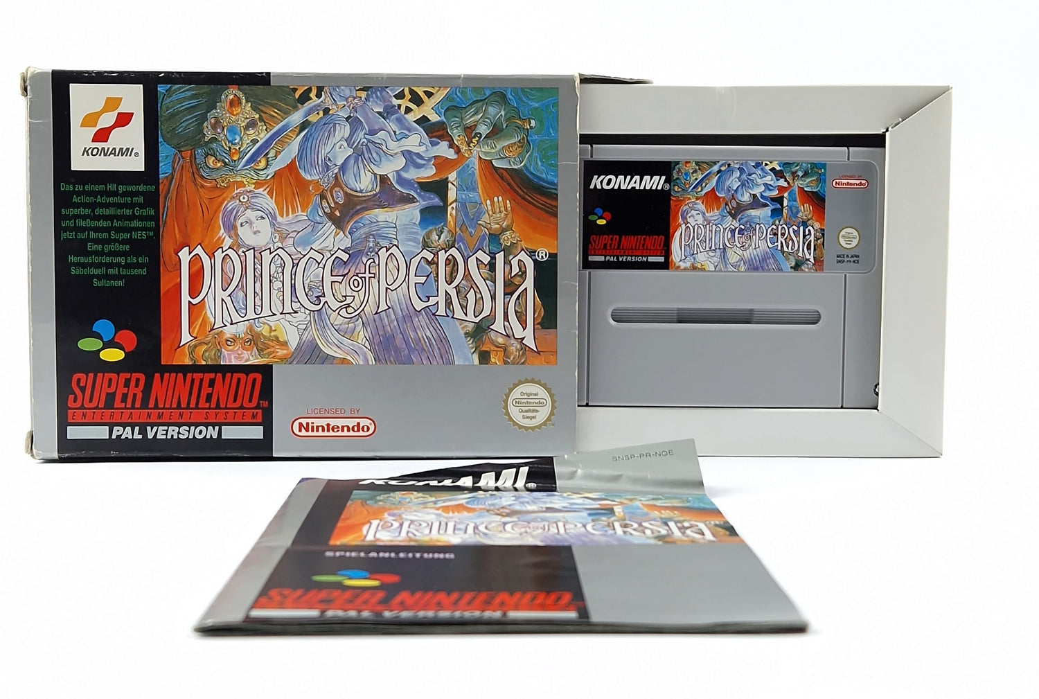 Super Nintendo game: Prince of Persia - OVP instructions module | SNES Pal Game