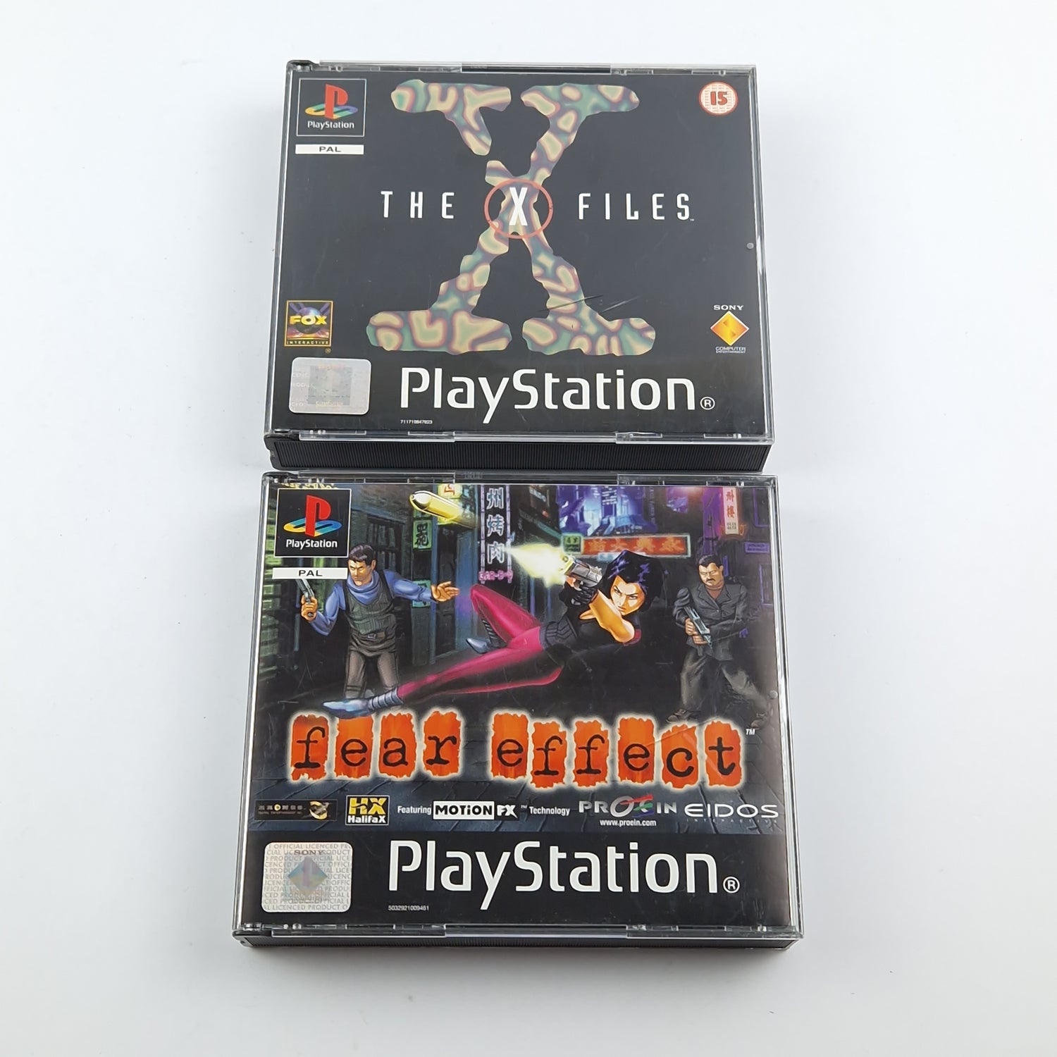 Playstation 1 Games Bundle: Fear Effect & The X Files - PS1 PSX -