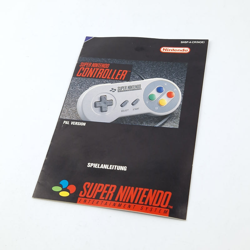 Super Nintendo Accessories: SNES Controller / Gamepad - OVP Instructions PAL