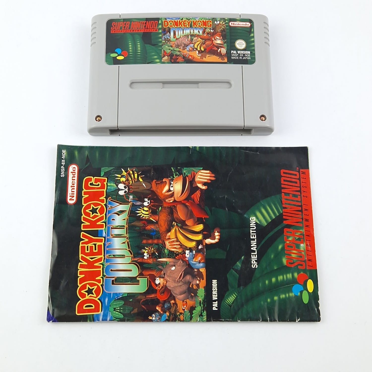 Super Nintendo Spiel : Donkey Kong Country 1 - OVP Anleitung Modul | SNES PAL