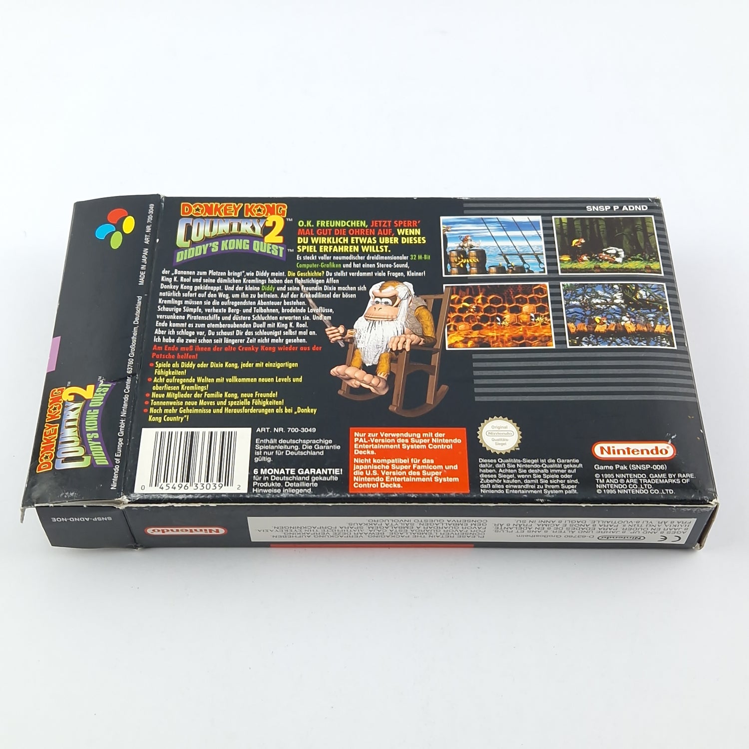 Super Nintendo game: Donkey Kong Country 2 - OVP instructions module | SNES PAL