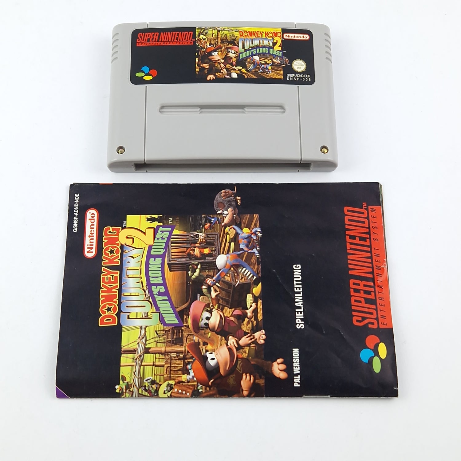 Super Nintendo game: Donkey Kong Country 2 - OVP instructions module | SNES PAL