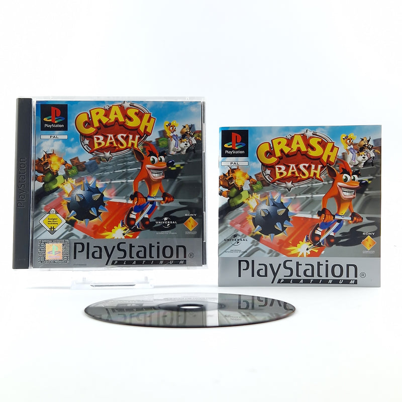 Playstation 1 Game: Crash Bash Platinum - OVP Instructions CD / SONY PS1 PSX PAL