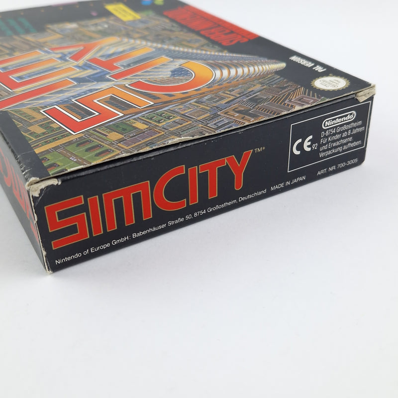 Super Nintendo Game: Sim City - OVP Instructions Module / CIB SNES PAL Game