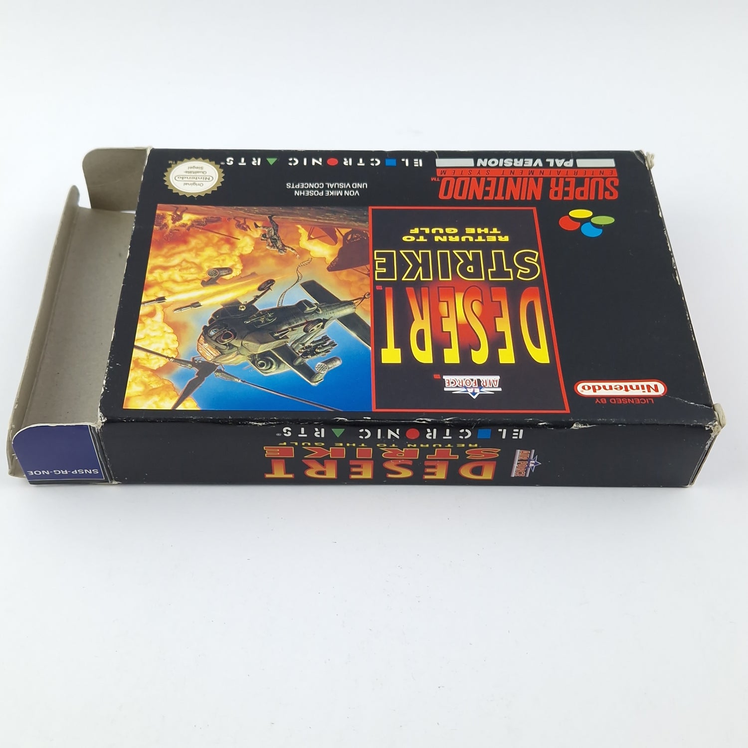 Super Nintendo Game: Desert Strike Return to the Gulf - OVP / CIB SNES PAL