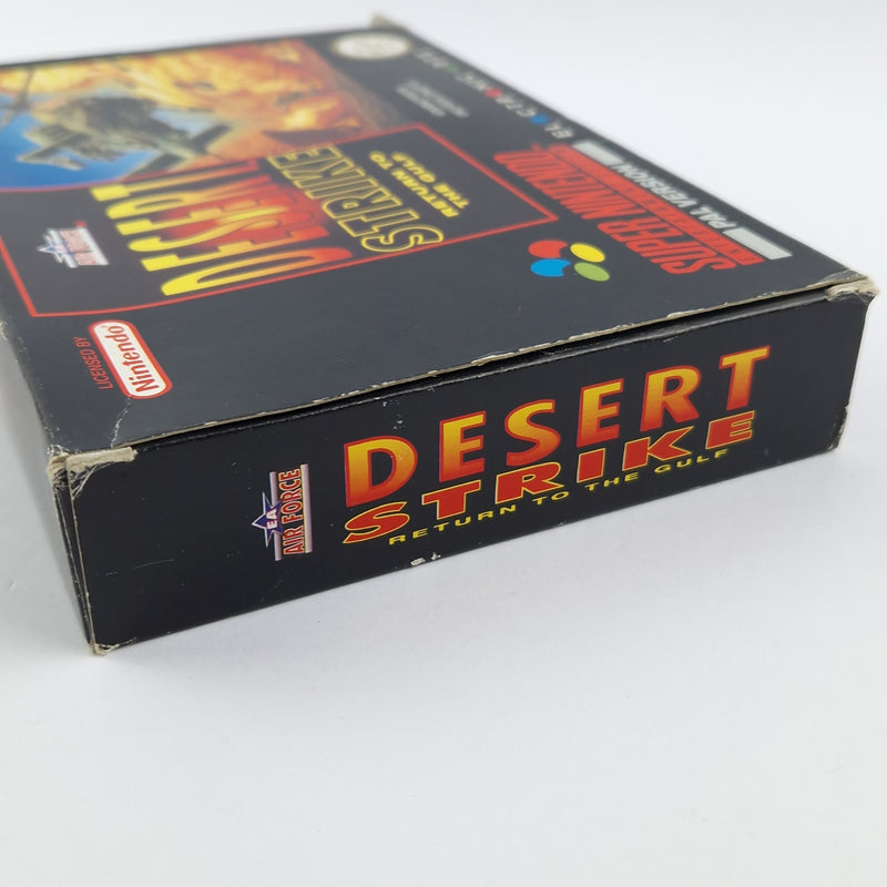 Super Nintendo Game: Desert Strike Return to the Gulf - OVP / CIB SNES PAL