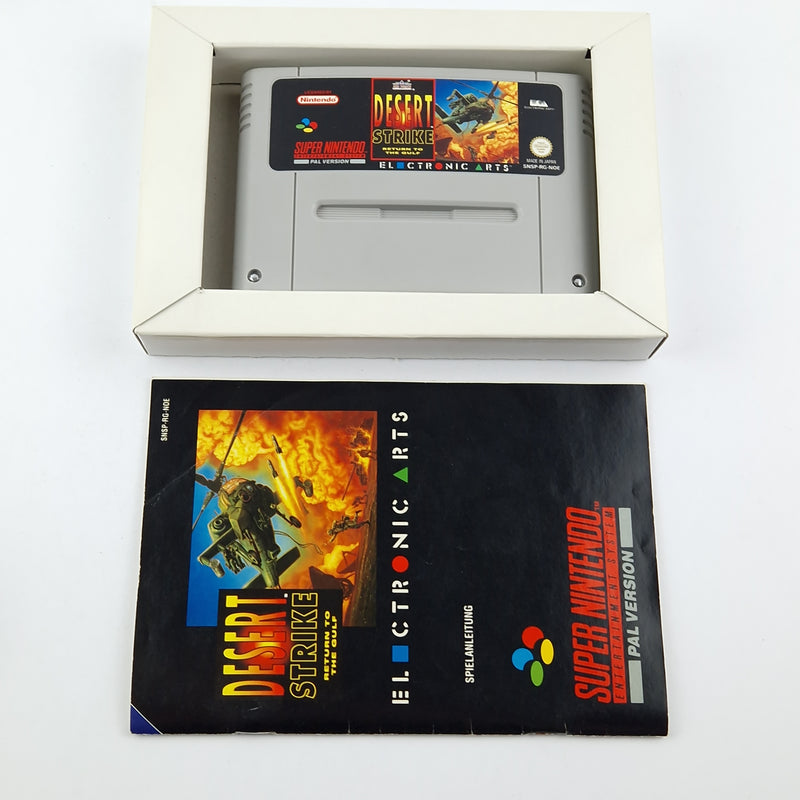 Super Nintendo Game: Desert Strike Return to the Gulf - OVP / CIB SNES PAL