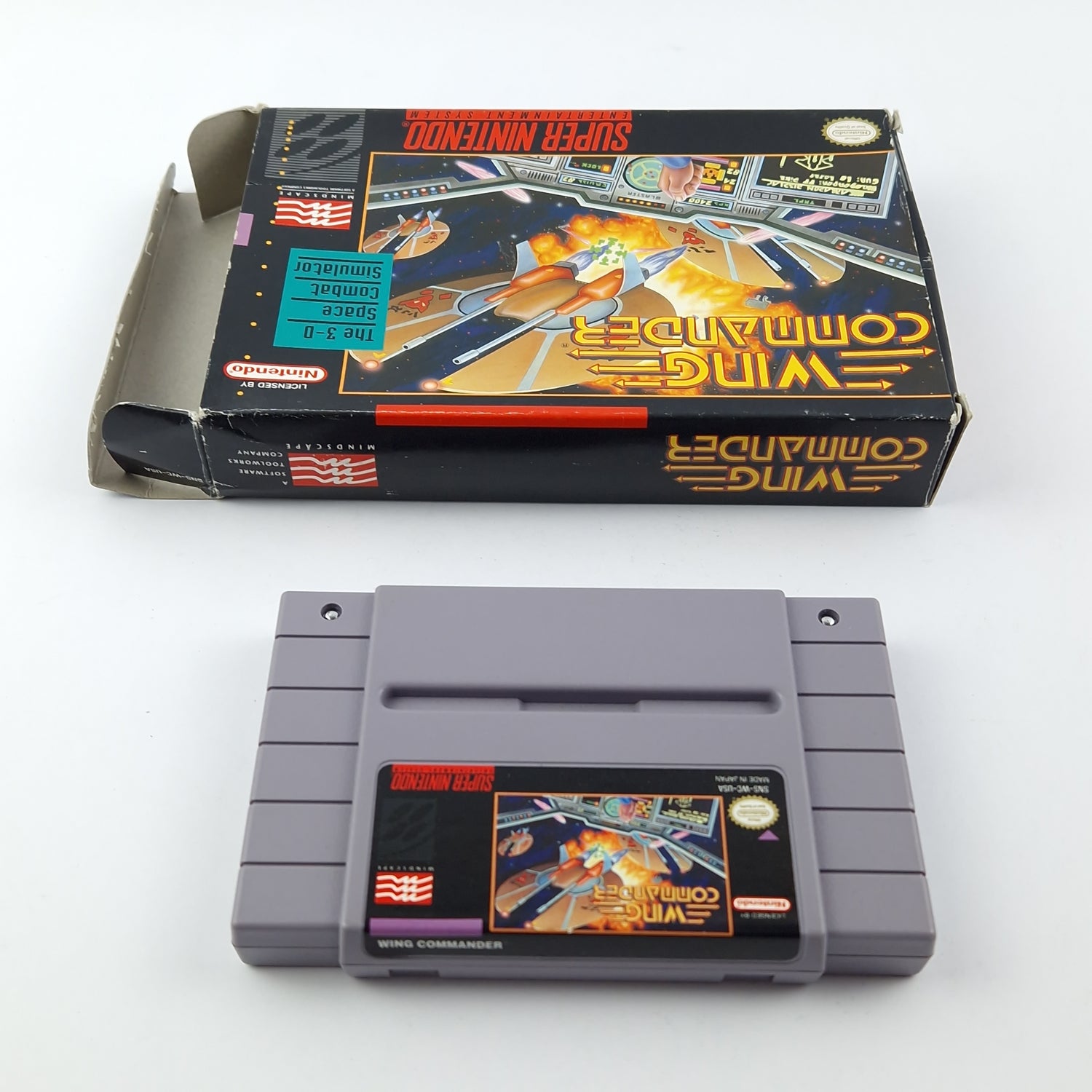 Super Nintendo game: Wing Commander - original packaging SNES USA