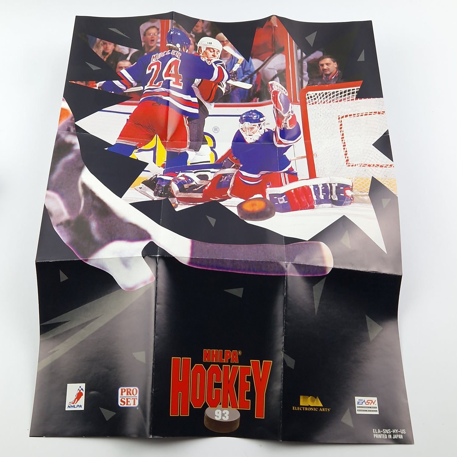 Super Nintendo Spiel : NHLPA Hockey 93 - OVP Anleitung Modul SNES Icehockey USA