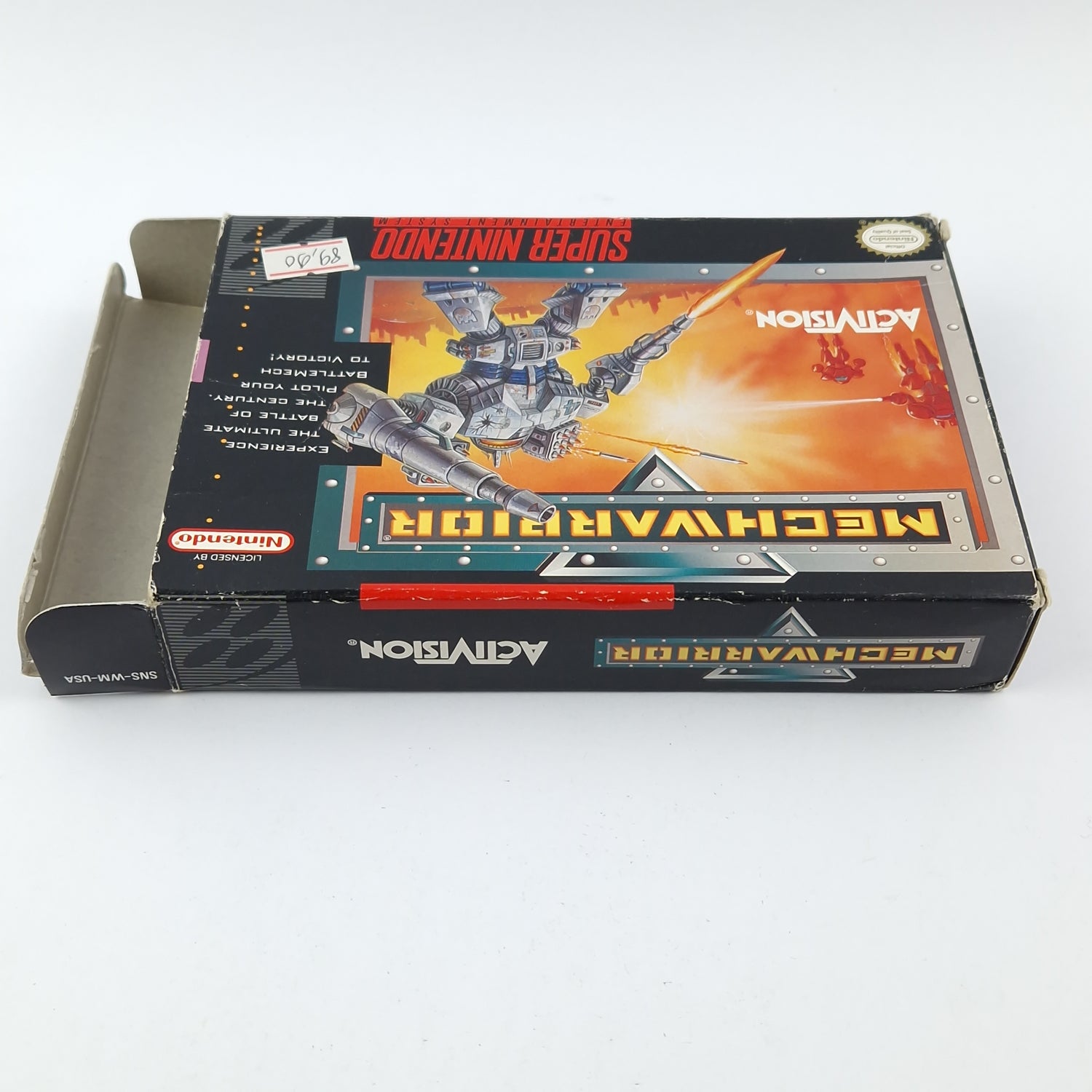 Super Nintendo Game: Mechwarrior - OVP Instructions Module / SNES Game CIB USA