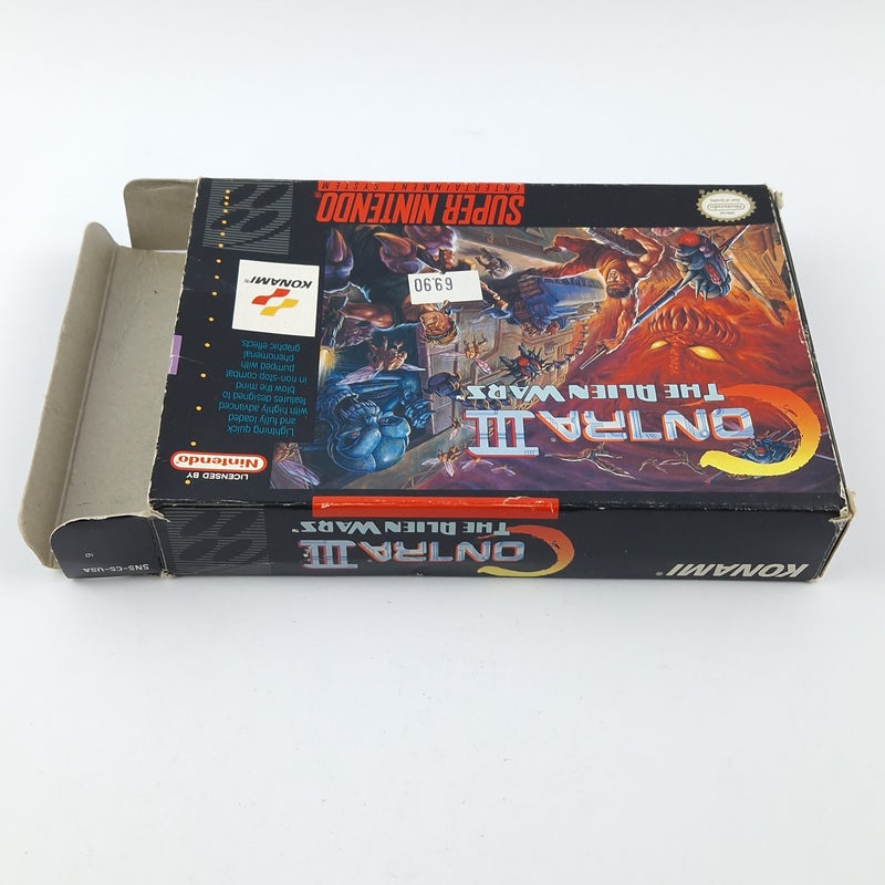 Super Nintendo Game: Contra III The Alien Wars - OVP / SNES Game CIB USA