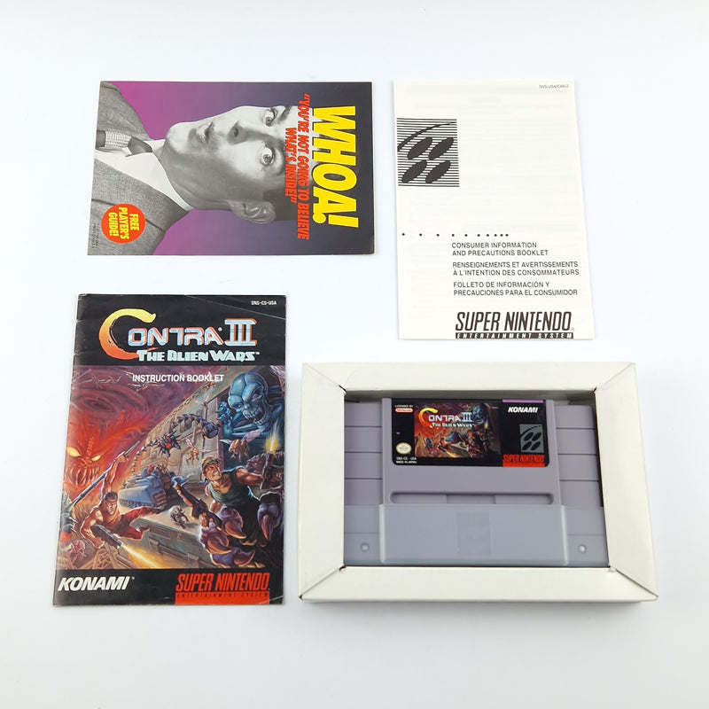 Super Nintendo Game: Contra III The Alien Wars - OVP / SNES Game CIB USA