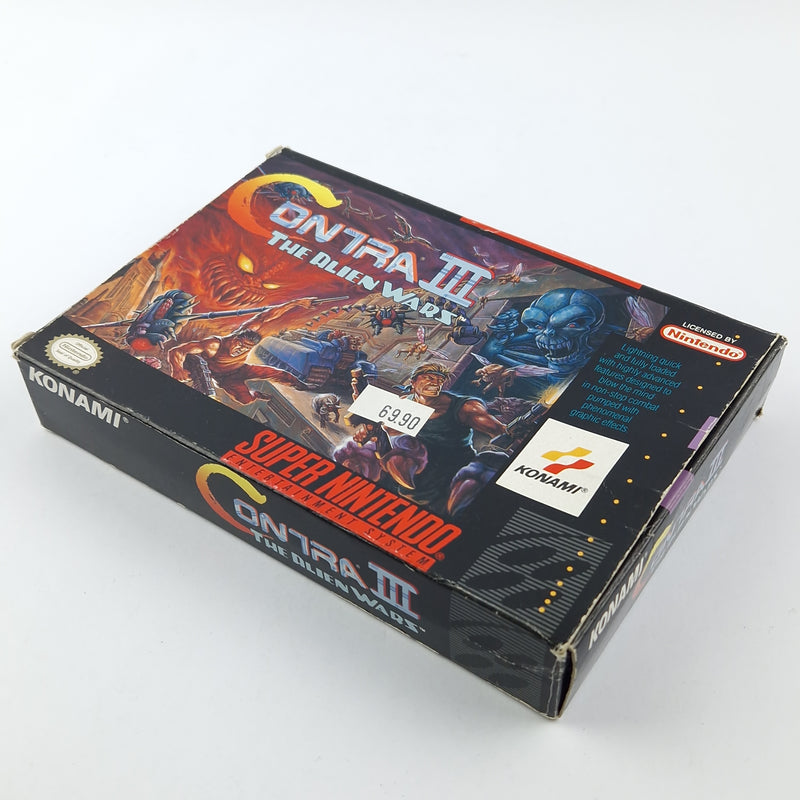 Super Nintendo Game: Contra III The Alien Wars - OVP / SNES Game CIB USA