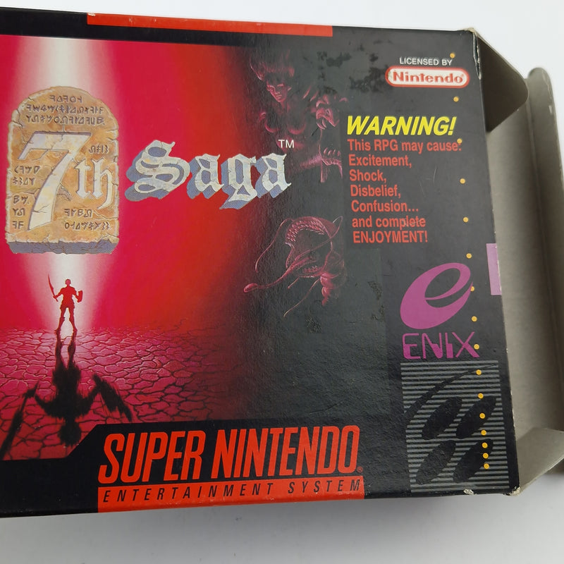 Super Nintendo Game: The 7th Saga - OVP / SNES Game CIB USA ENIX