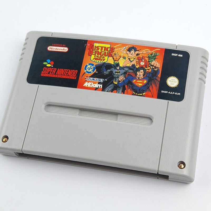 Super Nintendo Game: Justice League Task Force - SNES Module Cartridge PAL EUR