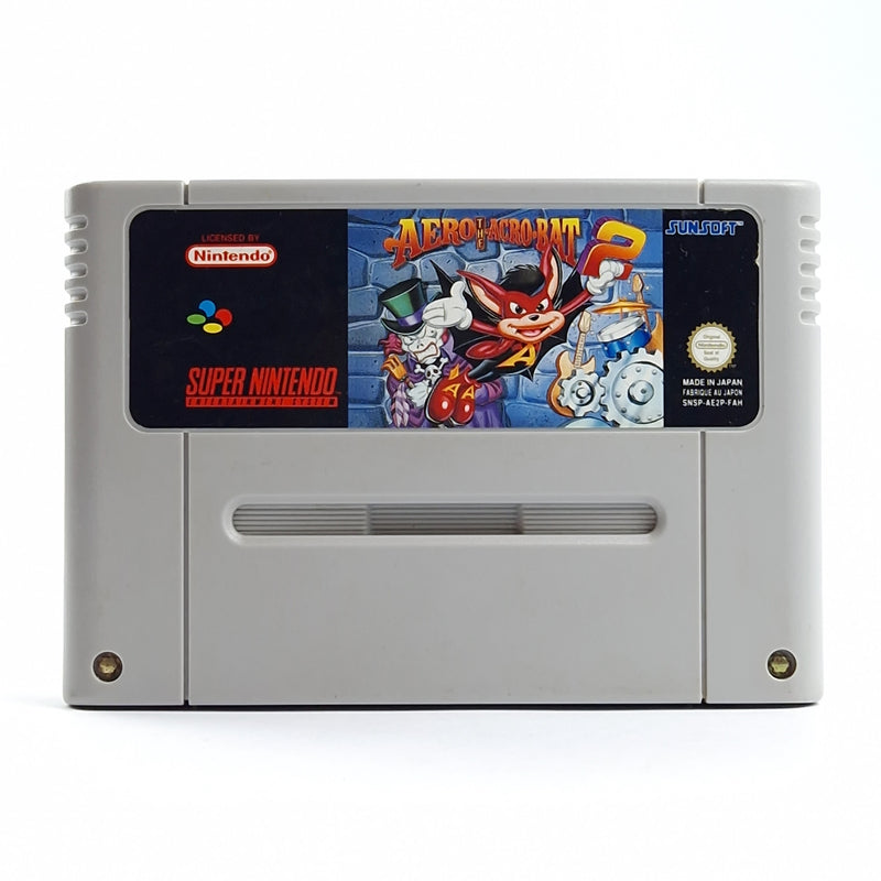 Super Nintendo Game: Aero The Acro Bat 2 - SNES Module Cartridge PAL FAH