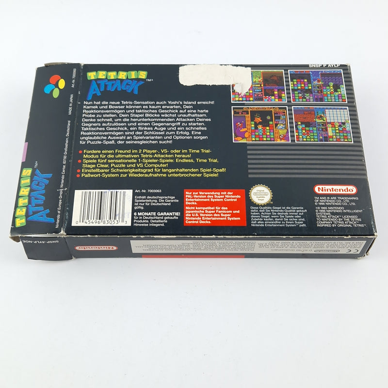 Super Nintendo game: Tetris Attack - OVP instructions module / SNES cartridge PAL