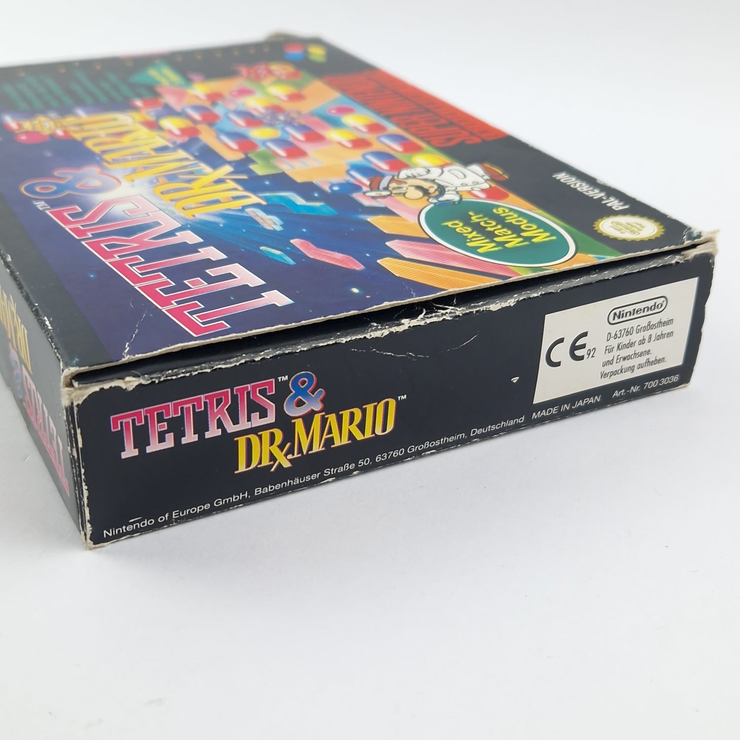 Super Nintendo Game: Tetris & Dr. Mario - OVP instructions module SNES cartridge