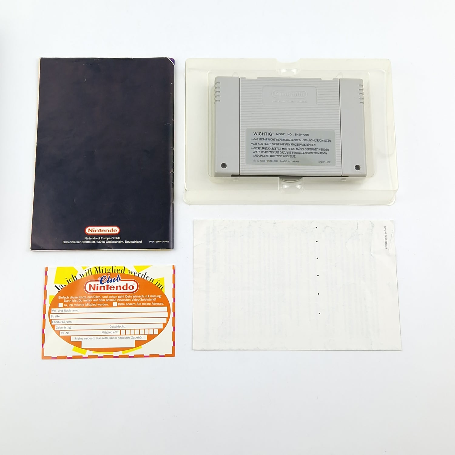 Super Nintendo Game: Tetris & Dr. Mario - OVP instructions module SNES cartridge