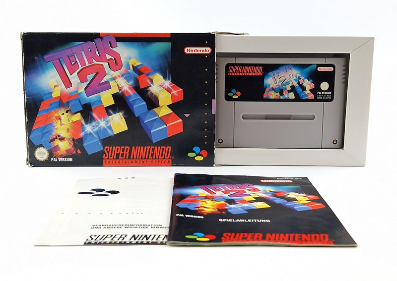 Super Nintendo game: Tetris 2 - OVP instructions module / SNES cartridge PAL