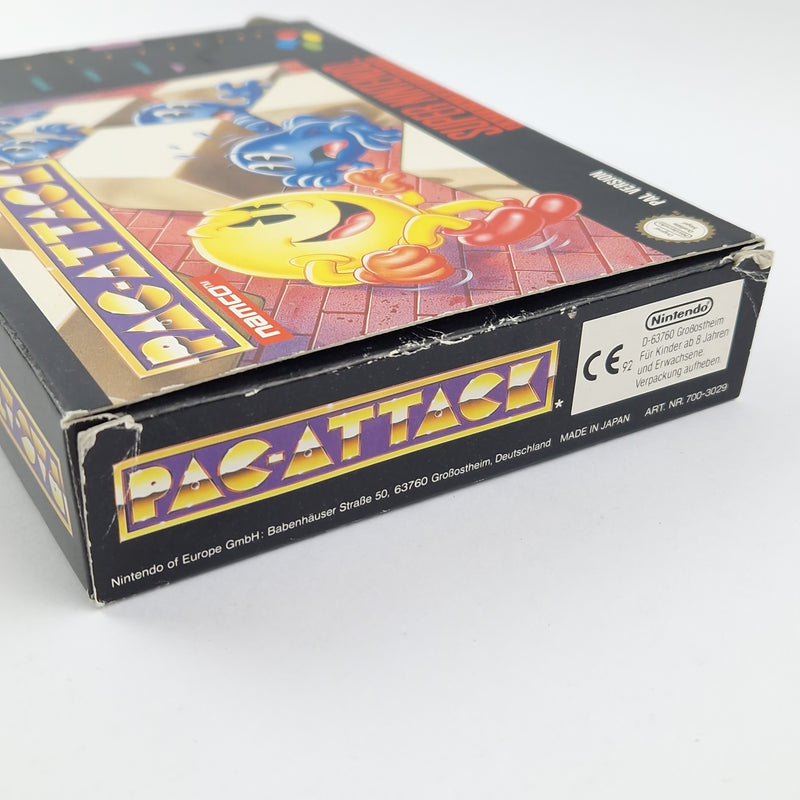 Super Nintendo game: Pac-Attack - OVP instructions module / SNES cartridge PAL