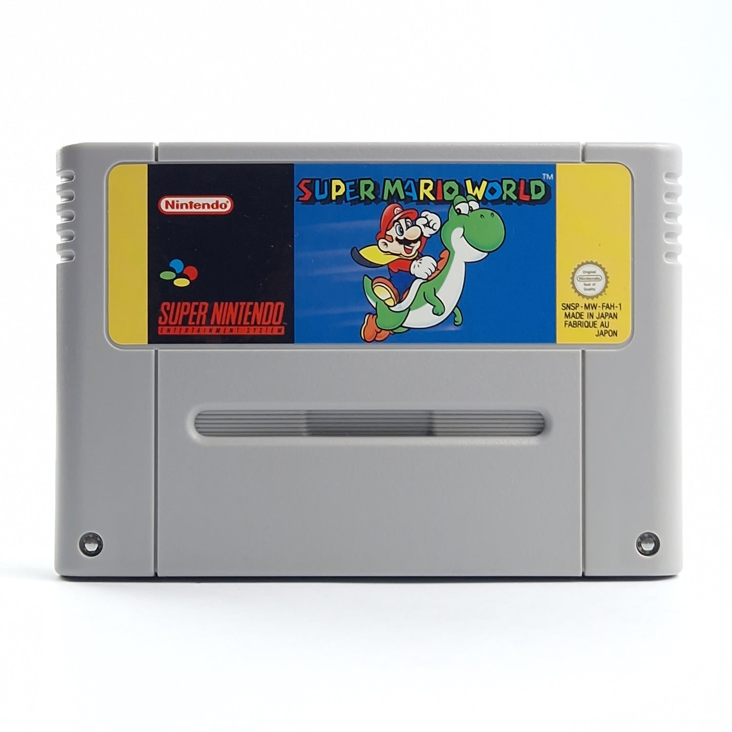 Super Nintendo Spiel : Super Mario World - französisches Modul Cartridge PAL FAH