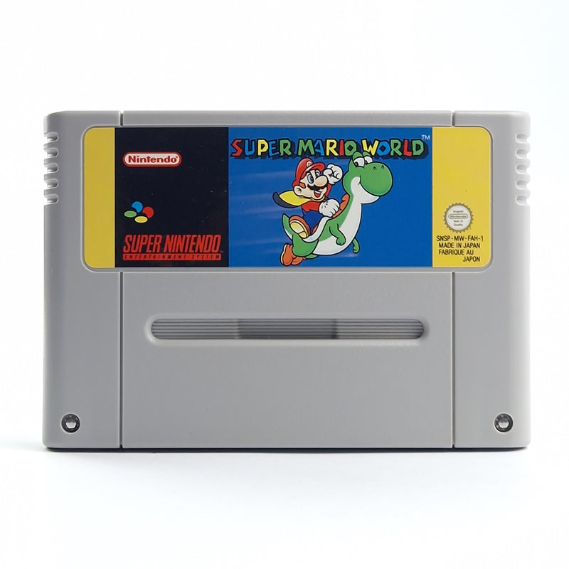 Super Nintendo Spiel : Super Mario World - französisches Modul Cartridge PAL FAH