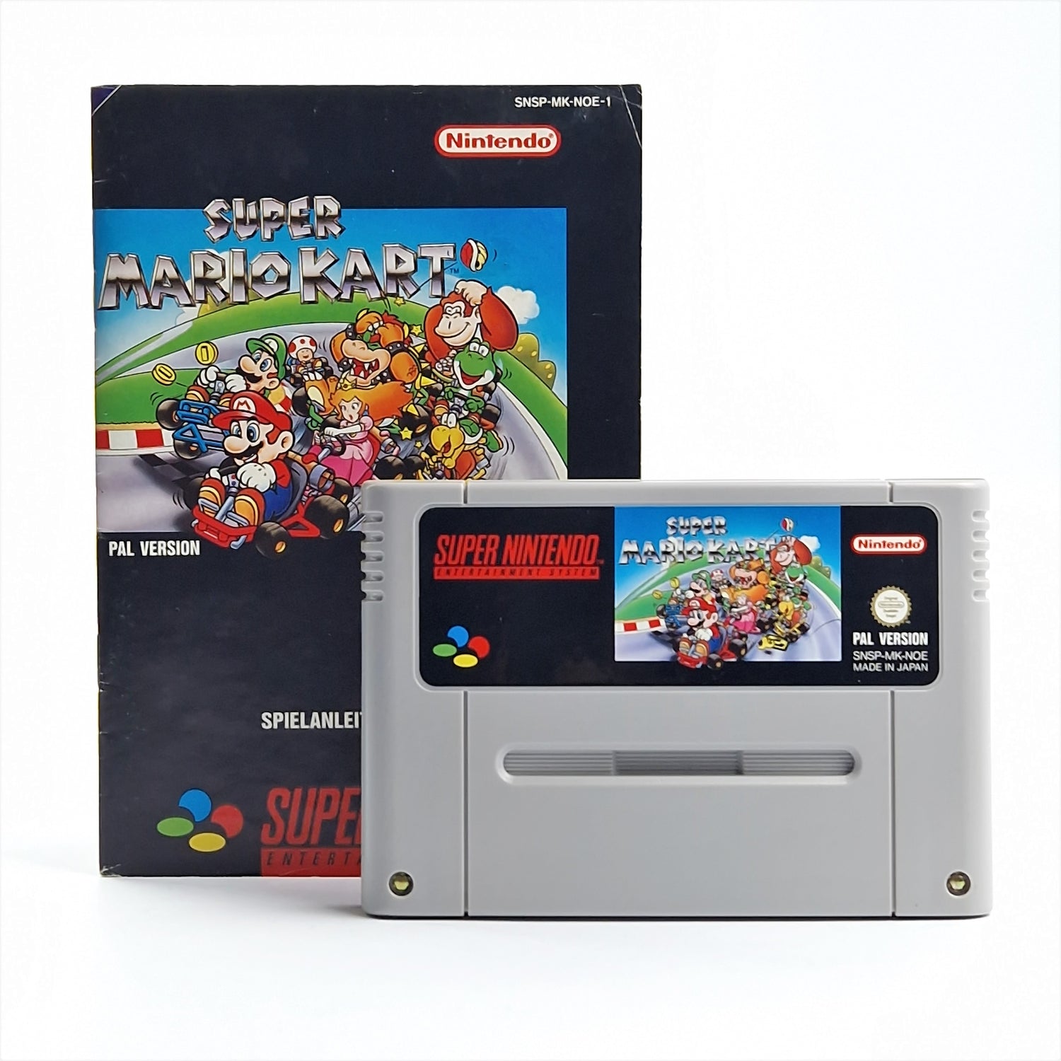 Super Nintendo Spiel : Super Mario Kart + Anleitung - SNES Modul Cartridge PAL