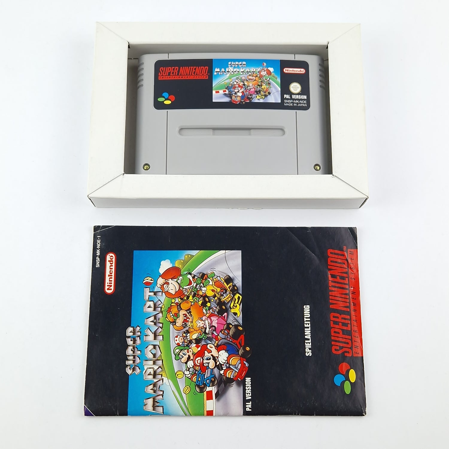 Super Nintendo Spiel : Super Mario Kart + Anleitung - SNES Modul Cartridge PAL