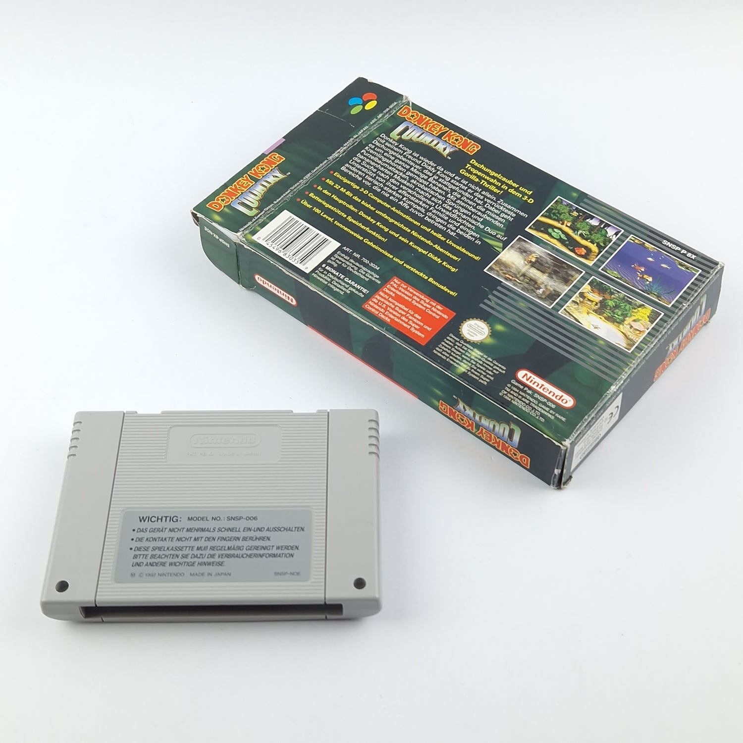 Super Nintendo Game: Donkey Kong Country 1 - Module & OVP SNES PAL NOE