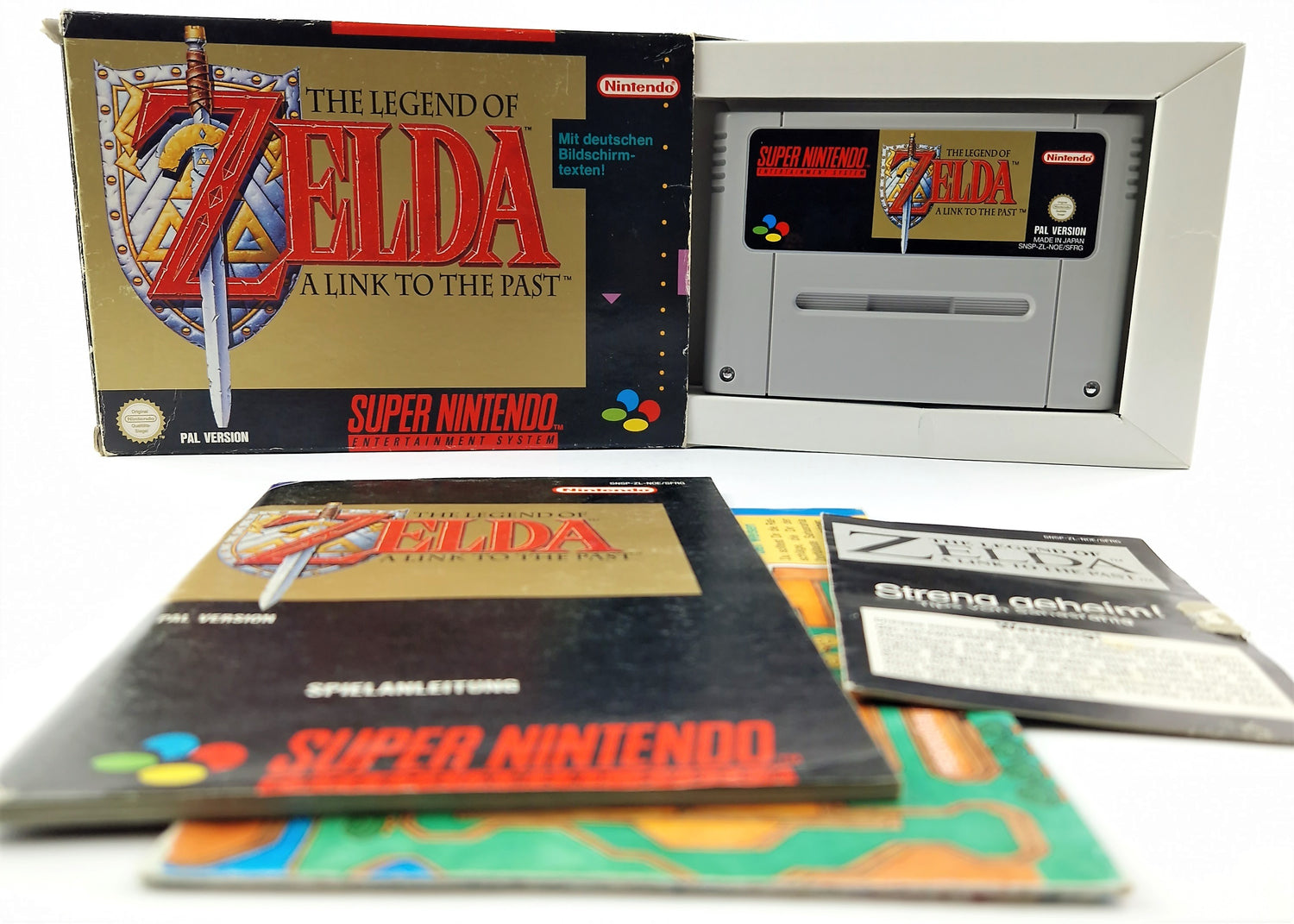 Super Nintendo Game: Zelda a link to the Past - Module Instructions OVP cib SNES