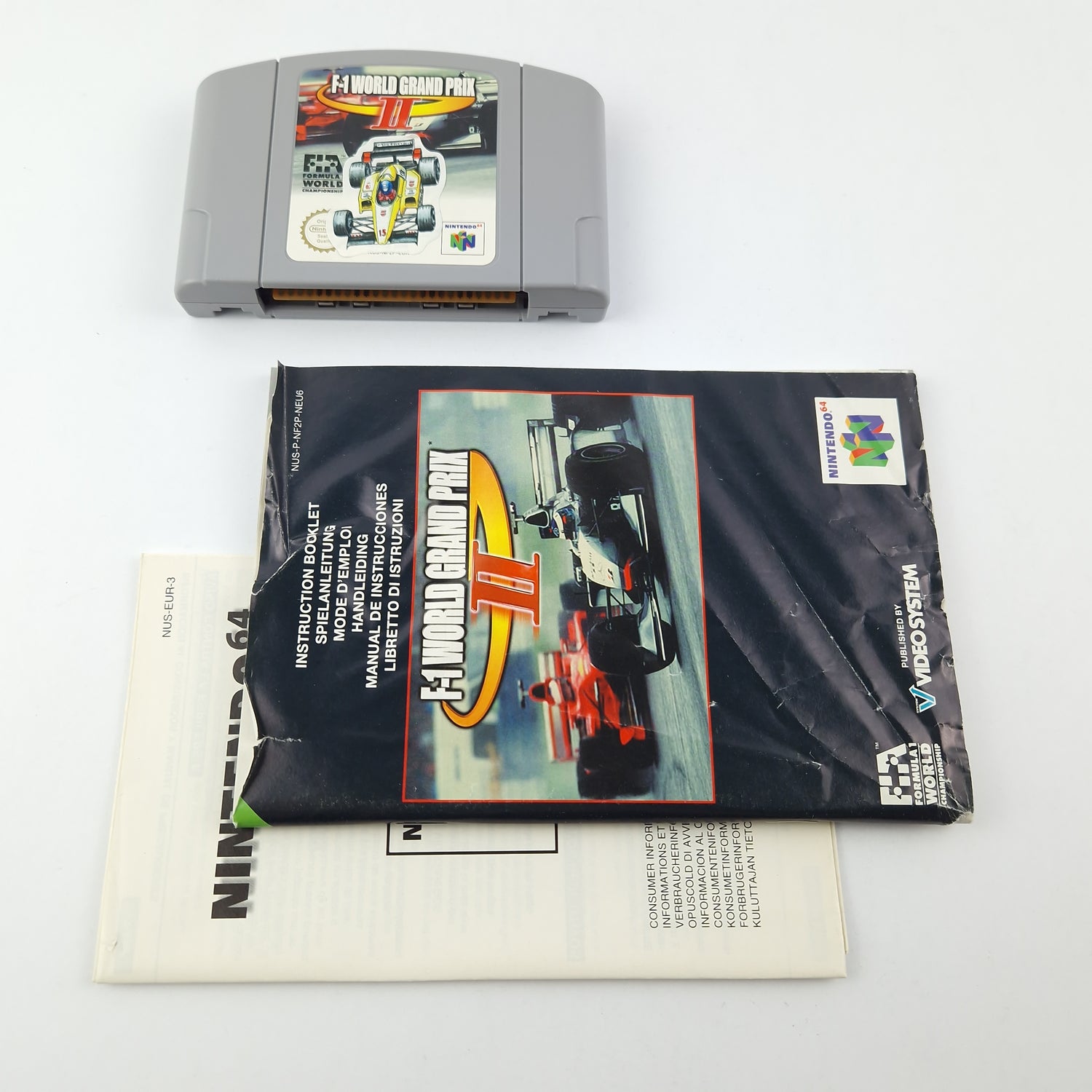 Nintendo 64 Spiel : F-1 World Grand Prix II - Modul Anleitung OVP cib / N64 PAL