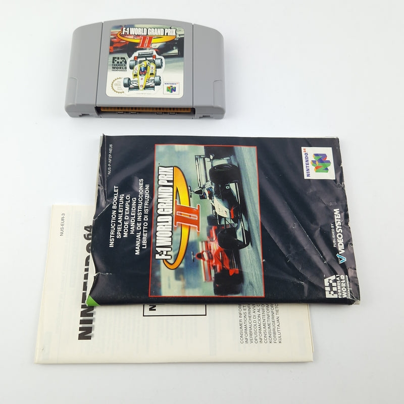 Nintendo 64 Game: F-1 World Grand Prix II - Module Instructions OVP cib / N64 PAL