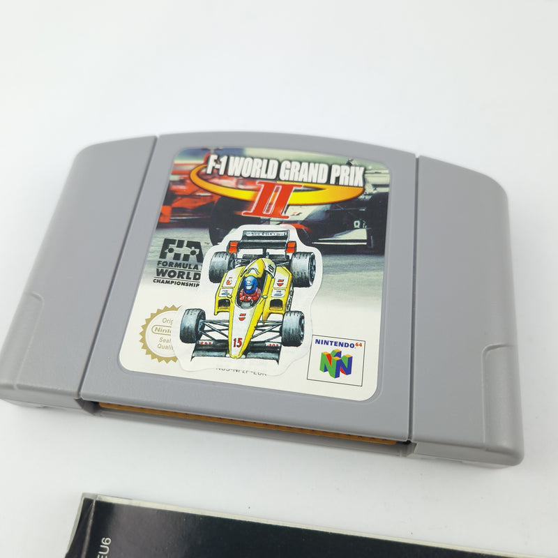 Nintendo 64 Game: F-1 World Grand Prix II - Module Instructions OVP cib / N64 PAL