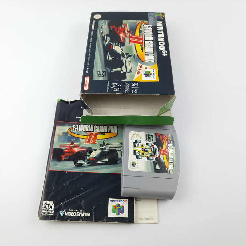 Nintendo 64 Game: F-1 World Grand Prix II - Module Instructions OVP cib / N64 PAL